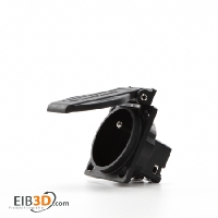 ABL Sursum 1461102  - Einbau-Steckdose sw IP54 CCE 7/V schraubenl. 1461102 - 1461102, (Sonderpreis , Lieferung solange Vorrat reicht)