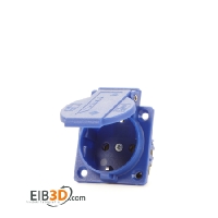 Walther Werke 10003  - Schutzkontaktsteckdose 16A230V2P+E IP54 bl 10003