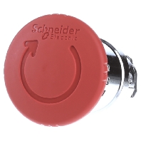 Image of Schneider Electric ZB4BS844 Noodstop schakelaar Manipulatiebestendig Rood Draai-ontgrendeling 1 stuks