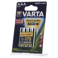 Image of 4 x AAA Varta Ready to use batterijen - 800mAh