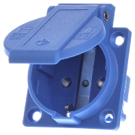 Image of 10003 - Socket outlet protective contact blue 10003