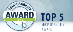eibmarkt.com - TOP 5 Shop - Usability Award. Further information at eibmarkt.de
