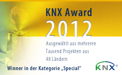 eibmarkt&reg;.com GmbH gewinnt KNX&reg; AWARD 2012, weitere Informationen zum Projekt finden Sie auf www.eibmarkt.de�