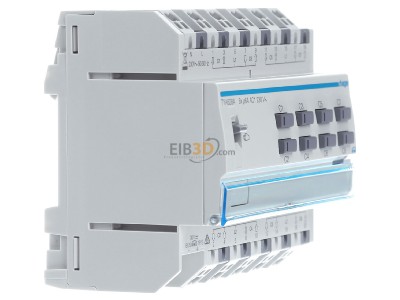 View on the left Hager TYA628A EIB, KNX shutter actuator 8-fold, 230V, 
