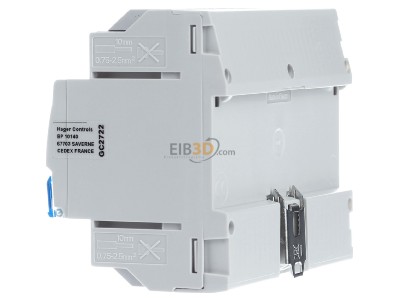 View on the right Hager TYA628A EIB, KNX shutter actuator 8-fold, 230V, 
