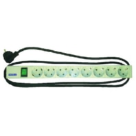 05300495 - 19 inch power strip 8-way with switch 1U PSSLS