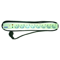05300496 19 inch power strip 8-way with surge protection PSSLUE, 05300496 Promotional item