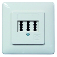 05300522 - Telephone socket UP 3x6NFN cw without cover. PTAE