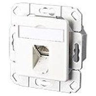 1307371102-I - Data connection socket 1xRJ45 E-DAT C6 8(8) UPk pure white, 1307371102-I - Promotional item