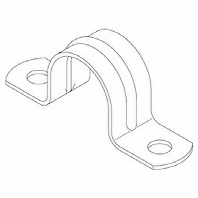 1150338 (100 Stück) - Fastening clamp BS-M 32-2 two-lobed, 1150338 - Promotional item