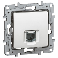 664775 - Data socket Niloe RJ45 6STP ultra white, 664775 - Promotional item