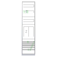 EZ17210D - Meter panel 1 kWh-meters 0 rows EZ17210D