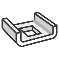 CE 25 DC (50 Stück) - Mounting material for cable tray CE 25 DC