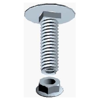 TRCC 6x20 V4A - Carriage bolt M6x20mm TRCC 6x20 V4A