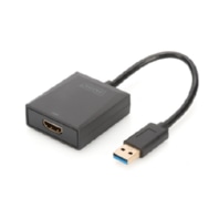 Digitus DA-70841 USB 3.0 HDMI Zwart kabeladapter-verloopstukje