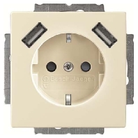 20 EUCB2USB-82 - Socket outlet protective contact 20 EUCB2USB-82