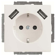 20 EUCB2USB-84 - Socket outlet protective contact 20 EUCB2USB-84