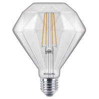 Philips Classic LEDbulb Vintage E27 Diamond 5W 827 Goud | Extra Warm Wit Dimbaar Vervangt 40W