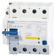 DFS040-4-0,03-B SKNA Residual current breaker with auxiliary DFS040-4-0,03-B SKNA