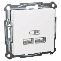 WDE002926 - USB power supply 2fold White WDE002926