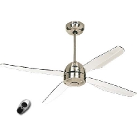 Plafondventilator Libelle chroom geborsteld