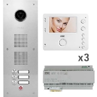 V-2V-MIF-V2A-03WE - Door station set with video 3 phones V-2V-MIF-V2A-03WE