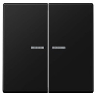 A595KO5SWM - Cover plate for switch/push button black A595KO5SWM
