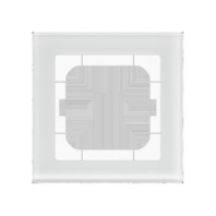 BE-GTR163W.01 - Glass cover frame 1-fold for 63 mm systems, White BE-GTR163W.01