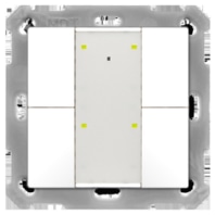BE-TA55P4.G2 - KNX Push Button Plus 55 4-fold, White glossy finish BE-TA55P4.G2