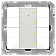 BE-TA55T8.02 - KNX Push Button Plus TS 55 8-fold, White matt finish BE-TA55T8.02