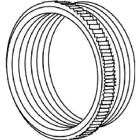 44-1613 (100 Stück) Adapter ring PG13,5-PG16 brass 44-1613