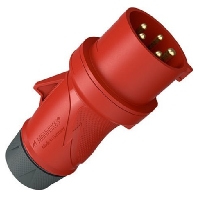 13510 - CEE plug 16A 5p 6h 400 V (50+60 Hz) red 13510
