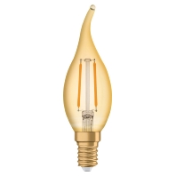 Osram Vintage 1906 LED Classic E14 BA 2.5W 824 Filament Goud | Zeer Warm Wit Vervangt 22W