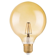 Osram Vintage 1906 LED E27 Globe 6.5W 824 Goud | Dimbaar Vervangt 50W