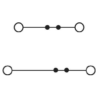 PTTBS 4 BU  (50 Stück) - Doppelstockklemme PTTBS 4 BU