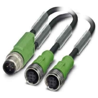 Phoenix Contact SAC-4P-M12Y-2X0,3-PUR-M12FS VP Sensor--actorkabel Inhoud: 1 stuks