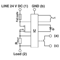CB E1 24DC/8A NO P  - Geräteschutzschalter elektronisch CB E1 24DC/8A NO P