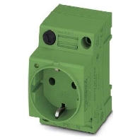 EO-CF-UT-LED-F-GN Socket outlet for distribution board EO-CF-UT-LED-F-GN