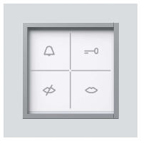 ZAM 670-0 SM - Info module for door station Silver ZAM 670-0 SM
