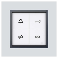 ZAM 600-01 AG - Info module for door station Grey ZAM 600-01 AG