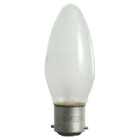 40859 - Candle-shaped lamp 25W 230V B22d frosted 40859