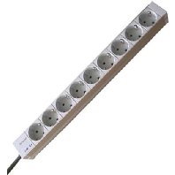 60110202 Socket outlet strip grey 60110-202