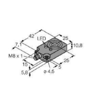 BI8U-Q10-AP6X2-V1131 - Inductive proximity switch 8mm BI8U-Q10-AP6X2-V1131