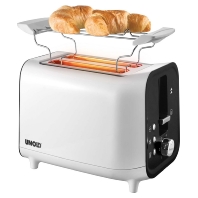 Unold Toaster voor 2 sneden, Centreren van boterhammen, Ontdooifunctie, Opwarmfunctie, Extra hogebro