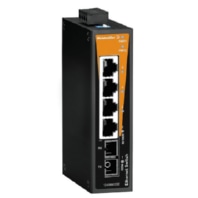 Netwerk switch, unmanaged, Fast Ethernet, Aantal poorten: 4 x RJ45, 1 * SC Single-mode, IP-30, -10 °