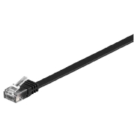 Cat6 1 M platte UTP kabel zwart