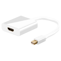 Goobay HDMI-DisplayPort Adapter [1x Mini-DisplayPort stekker => 1x HDMI-bus] Wit