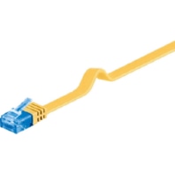 Cat6a 1.5 M platte UTP kabel geel