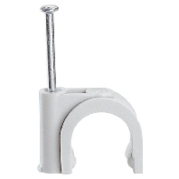 031531 (100 Stück) - Nail clip CABLE 14mm grey, 031531 - Promotional item