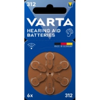 Varta Hearing Aid PR41 ZA312 Knoopcel Zink-lucht 1.4 V 6 stuk(s)